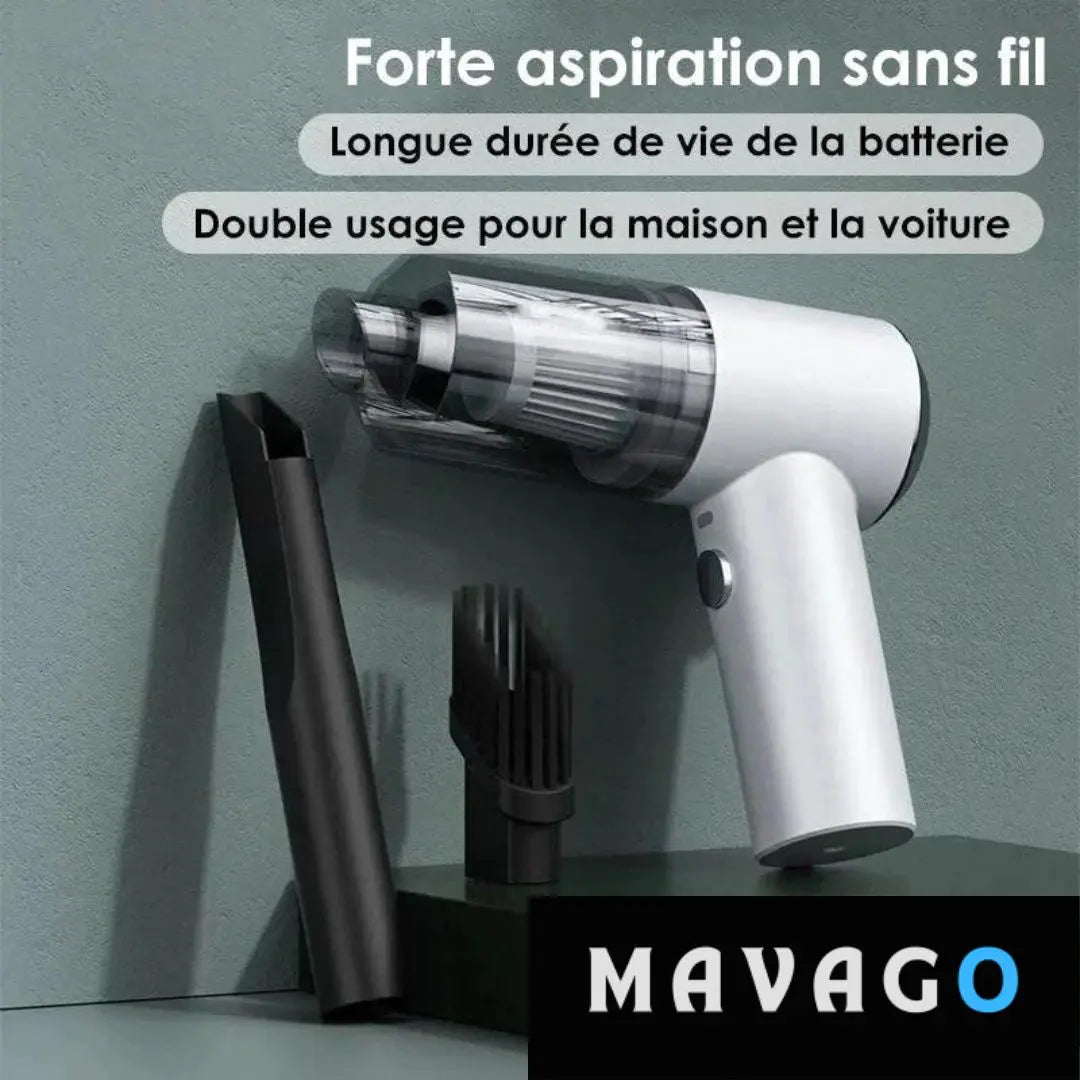 Aspirateur voiture sans fil avec puissante aspiration