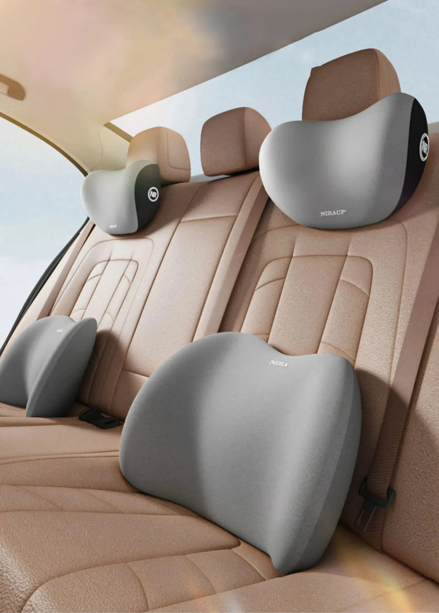 Coussin lombaire voiture pour un confort de conduite