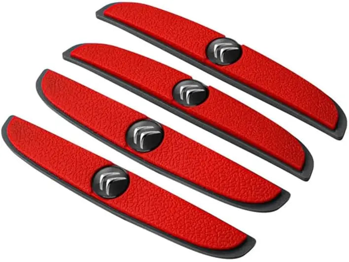Lot De 2 Protections Portières Réfléchissantes Jaunes AERZETIX - Clipser Voiture 195x19x18mm