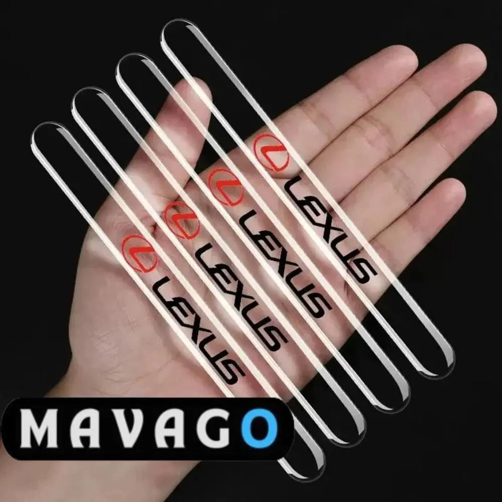 Protections De Portière En Silicone - Lot De 6, Transparent, Anti-Chocs Et Antidérapant Pour La Plupart Des Voitures - 13